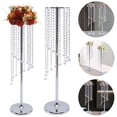 thumbnail image 5 of Miumaeov 2pcs Crystal Wedding Flower Stand Wedding Flower Vases Metal Flower Arrangement Stand Tabletop Flower Vase for Wedding Party Tables Decorations Hotel Decor, 5 of 13