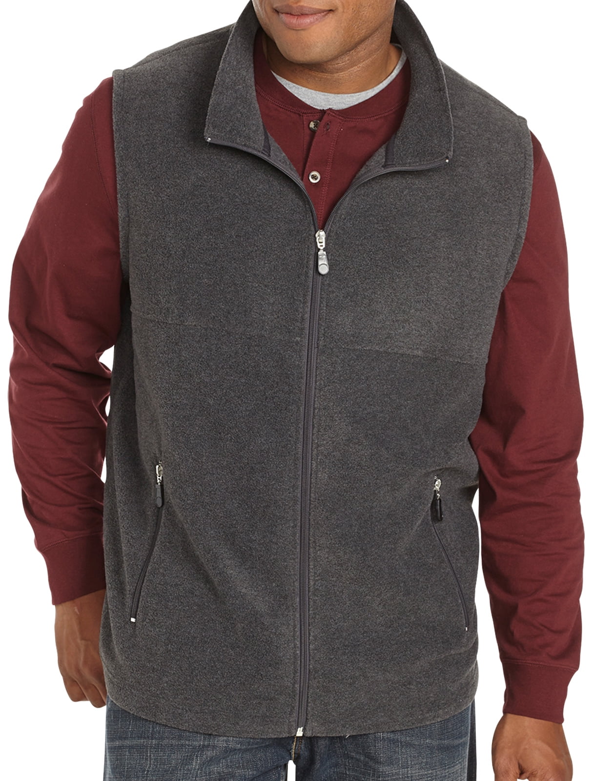 big and tall fleece vest