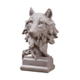 thumbnail image 4 of deevoka Animal Sculpture Anniversary Gift Ornament for Living Room Bedroom Bookshelf Wolf, 4 of 9