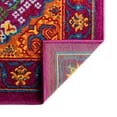 thumbnail image 7 of Unique Loom Calypso Collection Area Rug - Trinidad (2' x 3' Rectangle Fuchsia/Green), 7 of 7