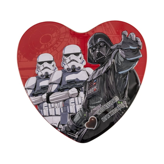 Star Wars Classic Heart Tin with 10 pieces of Chocolate