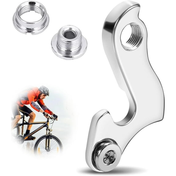 1PCS Cycling Bicycle Rear Gear Transmission With Screw, Aluminium Alloy Bike Rear Derailleur Hanger, Bicycle Tail Hook For Adapter Replace Part Frame Mountain Road Racing Cycling