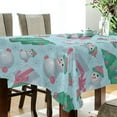 thumbnail image 3 of SKYSONIC Christmas Tree Tablecloth Waterproof Washable Polyester Square Table Cover Durable Tablecloth for Kitchen Dining Table Party Decor (54 X 54 Inch), 3 of 7