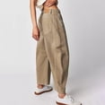 thumbnail image 3 of Casaul Jeans for Women Retro Mid Rise Barrel Jeans Y2K Loose Baggy Jeans Relaxed Wide Leg Pants Summer Crop Ankle Pants, 3 of 7