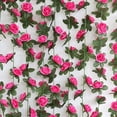 thumbnail image 4 of ZOELNIC 98.4" Artificial Rose Vine Flowers Plant Rattan - Artificial Flower Fake Flowers Rose Vine Ivy Garland Hanging for Wedding Party Garden Wall Craft Art Decoration Silk Flowers, 4 of 8