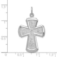 thumbnail image 2 of 925 Sterling Silver Cross Necklace Charm Pendant Religious Medal Four Way, 2 of 6