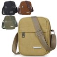 thumbnail image 1 of Mochila vintage para hombre, bolso bandolera de lona, bolso de lona sencillo y moderno para hombre, 1 of 4