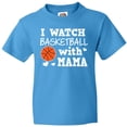 thumbnail image 3 of Inktastic I Watch Basketball with Mama Youth T-Shirt, 3 of 5