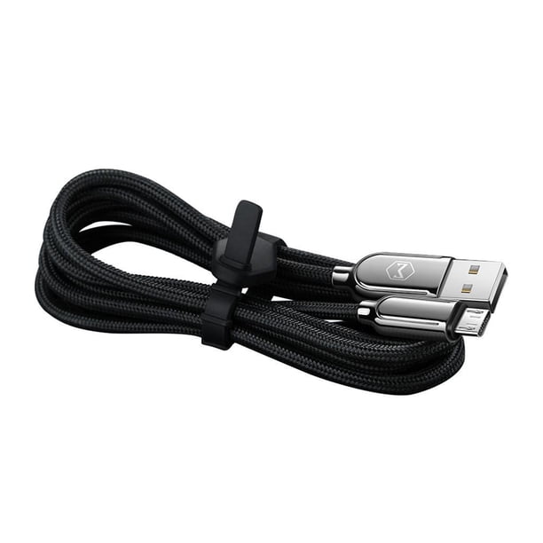 Cable micro USB corto Cable micro USB Amplia compatibilidad, indicación de carga, adecuado para interfaz micro USB estándar 1.5m
