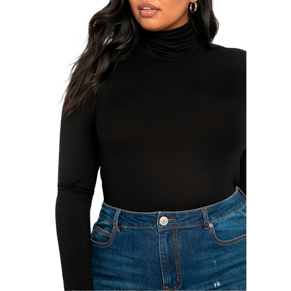 ELOQUII Women's Plus Size Layering Turtleneck