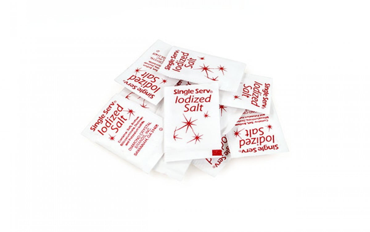 Single Serve Iodized Salt Packet 3000 Count