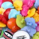 thumbnail image 2 of 200 Pcs Mixed Color Resin Buttons Cartoon Durable Children Sweater Shirt Buckle for Clothing Sewing, 2 of 3