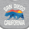 thumbnail image 4 of Inktastic San Diego California Bear Sunset Boys or Girls Baby Bib, 4 of 4