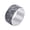 Silver Plated Light Black, variant on Women Cubic Zirconia Rings 12mm Width Wedding Band Ring Silver Plated Black Size 11