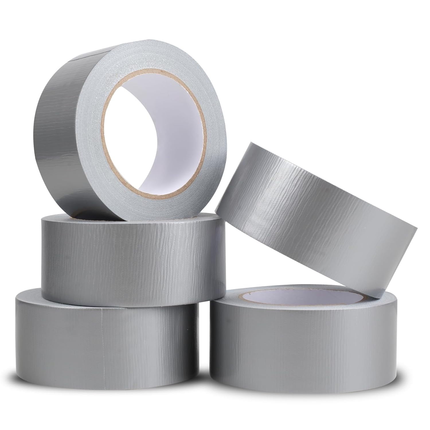 MedicalMartByMail 12 Rolls - 6 Mil - Colored Heavy Duty Adhesive Duct Tape Perfect for Patching & Repairing, High Durability, Residential & Industrial Purpose, 2" x 60 Yards, Silver