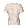 thumbnail image 6 of Vsdgher Cute Rabbit Print Men's Dry Fit Mesh Athletic Shirts Moisture Wicking Tennis T-Shirt Tops, 6 of 9