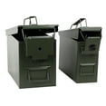 thumbnail image 5 of 30 and 50 Cal Metal Gun Ammo Can 2-Pack – Military Steel Box Set Ammo Storage, 5 of 6