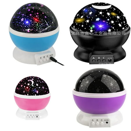 

WAGZOQN LED Rotating Night Light Projector Starry Sky Star Master Children Sleep Romantic LED USB Projector Lamp Child Gifts