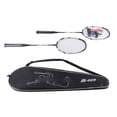 thumbnail image 2 of 2 Player Badminton Rackets Set, Carbon Aluminum Alloy Badminton Racquets Set with 2 Rackets & Storage Bag, Lightweight & Portable, for Beginners Outdoor Backyard Games, 2 of 7