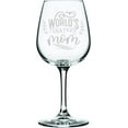 thumbnail image 1 of Happy Mother's Day Etched 12.75oz Libbey Wine Glass World's Okayest Mom, 1 of 1