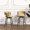 Light Brown, variant on 2 28" Technical Leather Bar Stools, Tan. 360 Swivel, Construction. Kitchen Island Counter Stool, Soft Upholstery, Foam Filled, With And Footrest Tan Woven Stool Of 2, 28". Stable Support,