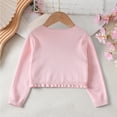 thumbnail image 5 of XYAIYT Knitted Cardigan for Girls Button Open Front Cropped Coat Thin Breathable Jacket for Kids 2-11 Years, 5 of 6