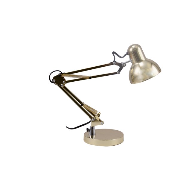 Mainstays 3.5 Watt LED Swing Arm Architect Desk Lamp, Gold Walmart
