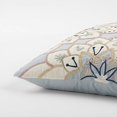 thumbnail image 3 of Rizzy Home Floral 20" x 20" Poly Filled Pillow with Cotton Cover-Blue, 3 of 5
