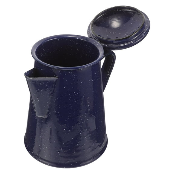 Minkissy Enamel Coffee Pot Dark Pc Camping Coffee Kettle Lightweight Outdoor Travel