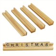 thumbnail image 2 of QJUHUNG Wooden English Letter Base  Domino Card Holder DIY ZZZ, 2 of 7