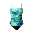 thumbnail image 5 of Women Tankini Set Bathing Suit Graphic Swimsuit Floral Print Two Piece With Briefs For Beach Pool Swim Suits Surfing, 5 of 8