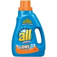 thumbnail image 2 of all Liquid Laundry Detergent with OXI Stain Removers and Whiteners, 46.5 Fluid Ounces, 26 Loads, 2 of 5