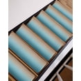 thumbnail image 7 of Stair Treads for Wooden Steps,Navy Blue Brown Ombre Peel Stick Stair Treads with Adhesive,Teal Gradient Color Modern Abstract Art Non Slip Indoor Stairs Runner Rugs Mats for Elders Dogs 8"x30" 4PCS, 7 of 7