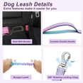 thumbnail image 3 of Unique Bargains Hands Free Dog Leash No Pull Bungee Dog Leash for One Large Dog Up to 440 Ib W/ Car Seatbelt Cyan Blue, 3 of 7