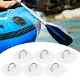thumbnail image 4 of 6pcs Inflatable Boat DRing Patch,  Stainless Steel Pull Ring Elastic Bungee Cord for PVC Inflatable Boat Raft Dinghy Kayak, 4 of 7