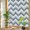 White, variant on Beige Chevron Waves Window Privacy Film Rainbow Static Cling Stain Glass Window Film for Glass Door, Decorative Sunroof Decal Sticker for Car 17.7"x39.3" Modern Abstract Art Boho Geometric