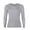 Gray, variant on Mens Cotton Long Sleeve Undershirts Fleece Lined Base Layer Athletic Muscle Shirts Spring Fall Winter thermal Top Gray