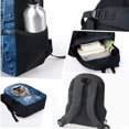 thumbnail image 4 of Adjustable Strap School Backpack 3 Piece/Set Bookbags with Lunch Pouch Pencil Case Swing Panda Designer Knapsack, 4 of 7