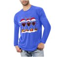 thumbnail image 1 of Blusas y camisas de manga larga con cuello redondo para hombre, ropa deportiva para el hogar, pijamas, camisetas de color liso, blusa deportiva para hombre, poliéster, 1 of 5