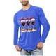 thumbnail image 1 of Blusas y camisas de manga larga con cuello redondo para hombre, ropa deportiva para el hogar, pijamas, camisetas de color liso, blusa deportiva para hombre, poliéster, 1 of 5