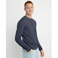 thumbnail image 3 of Hanes Originals Mens Ringspun Cotton Three Button Long Sleeve Henley Shirt, Sizes S-3XL, 3 of 5