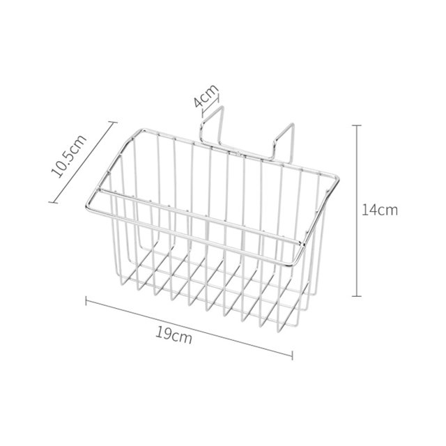 Soporte de esponja de cocina de acero inoxidable para fregadero de cocina Cesta colgante Jaboneras TUNC Sencillez