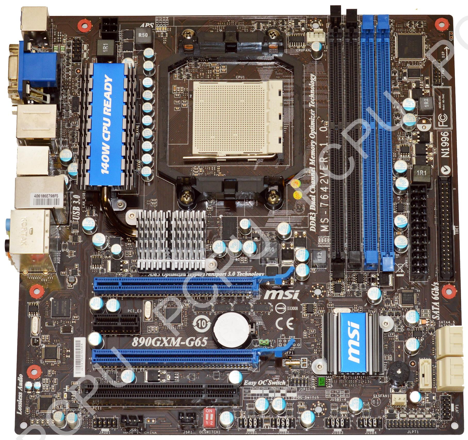 MS7642 MSI MS7642 890GXMG65 Intel Desktop Motherboard AM3 Walmart