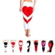 thumbnail image 5 of Leggings de yoga de corazón para mujer de talla grande, pantalones de retales, mallas delgadas, mallas deportivas para correr, pantalones de jogging de gimnasio, cintura alta Advancent FS6738-01, 5 of 7