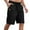 Black, variant on Vivianyo HD Fashion Summer Shorts for Big Mens and Tall Men Summer Outdoors Casual Drawstring Printing Sport Shorts Pants