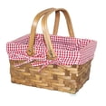thumbnail image 1 of Vintiquewise(TM) Rectangular Basket Lined with Gingham Lining, Small, 1 of 5