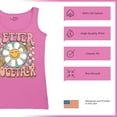 thumbnail image 6 of Better Together Women's Tank Top Vintage Retro Boho Style 70s Floral Vibe Hippie Peace Love Friendship Bohemian, 6 of 7