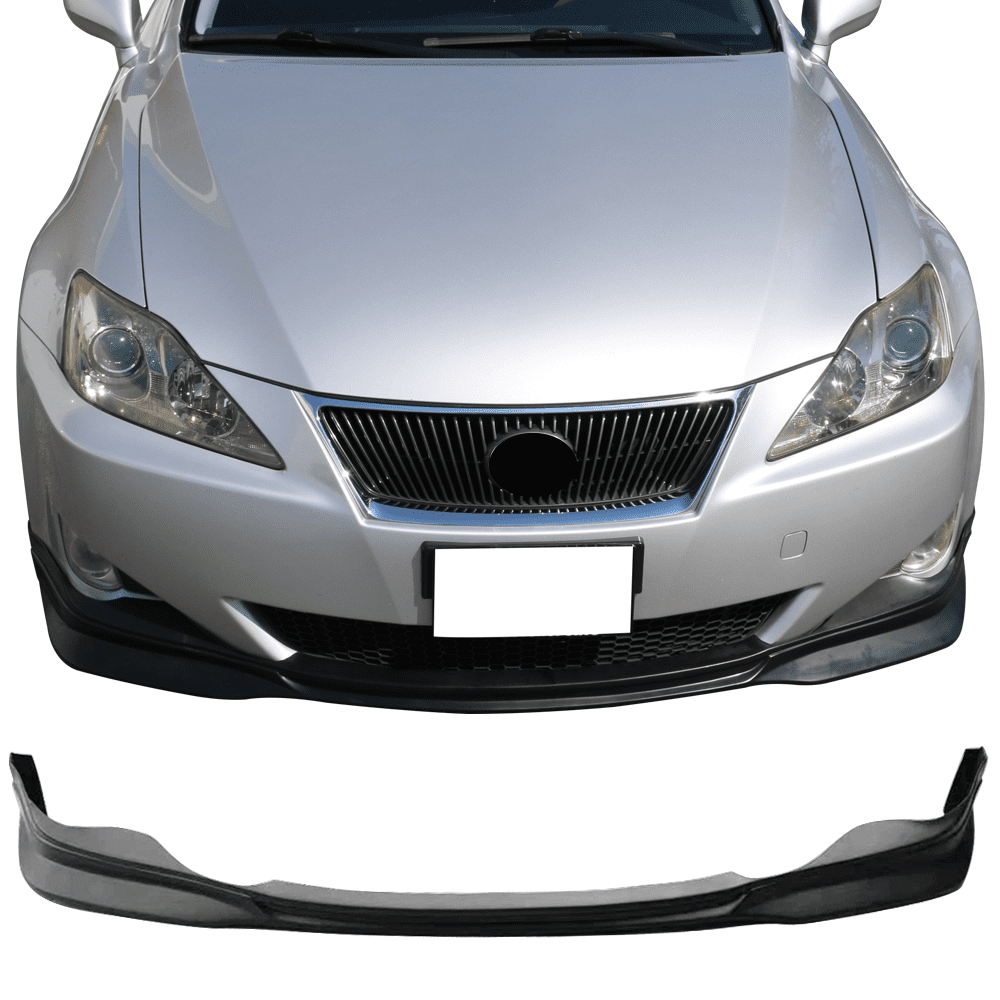 Ikon Motorsports Compatible with 2006-2008 Lexus IS250 IS350 Front Bumper Lip Unpainted PP