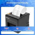 thumbnail image 4 of NetumScan USB POS Receipt Printer, 80mm Thermal Receipt Printer with Auto Cutter Cash Drawer, 300mm/s, USB Interface, Support Windows/Mac/Linux, Restaurant Kitchen P, 4 of 7