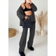 thumbnail image 3 of Conjunto de Mujer PRETTYGARDEN Cardigan y Pantalones de Pierna Ancha Talla M, 3 of 8
